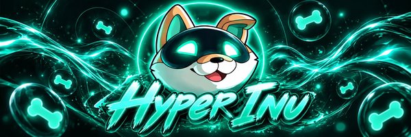 Hyper Inu banner: a visor-wearing shiba in a neon green energy field